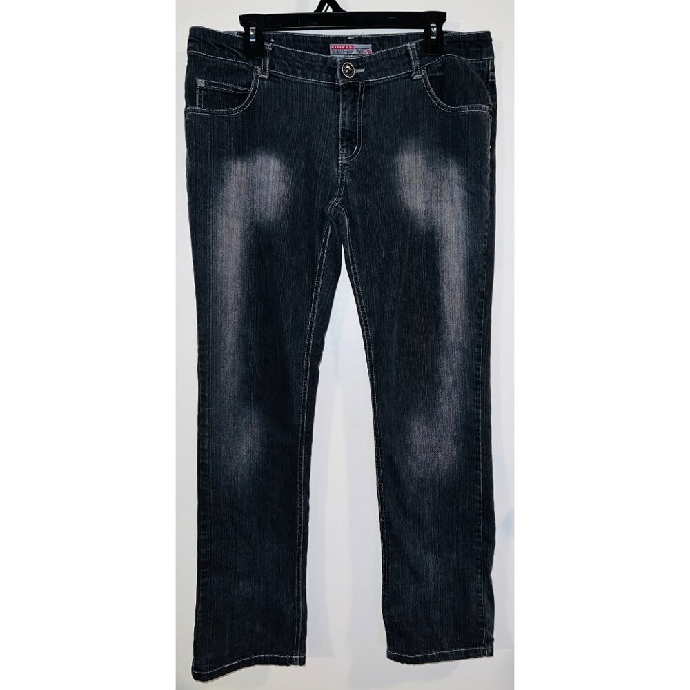 Riflessi Authentic Design Womens Denim Jeans Size 9/10 Dark Gray Straight Leg